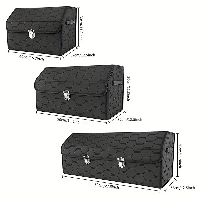 Universal 70L Foldable Car Trunk Organizer Storage Cube Box For Car Truck  SUV RV