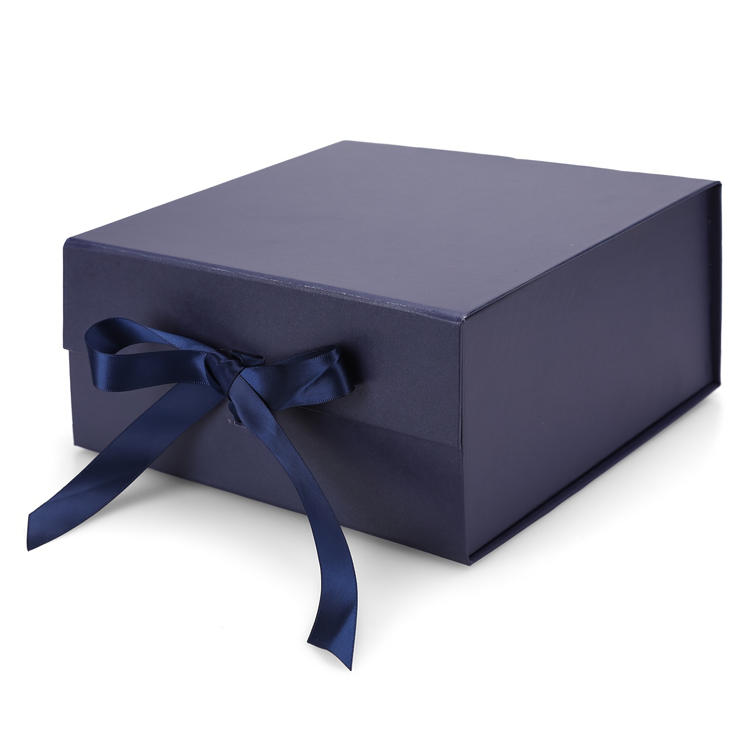 Sample Navy Blue Medium Gift Box with changeable ribbon