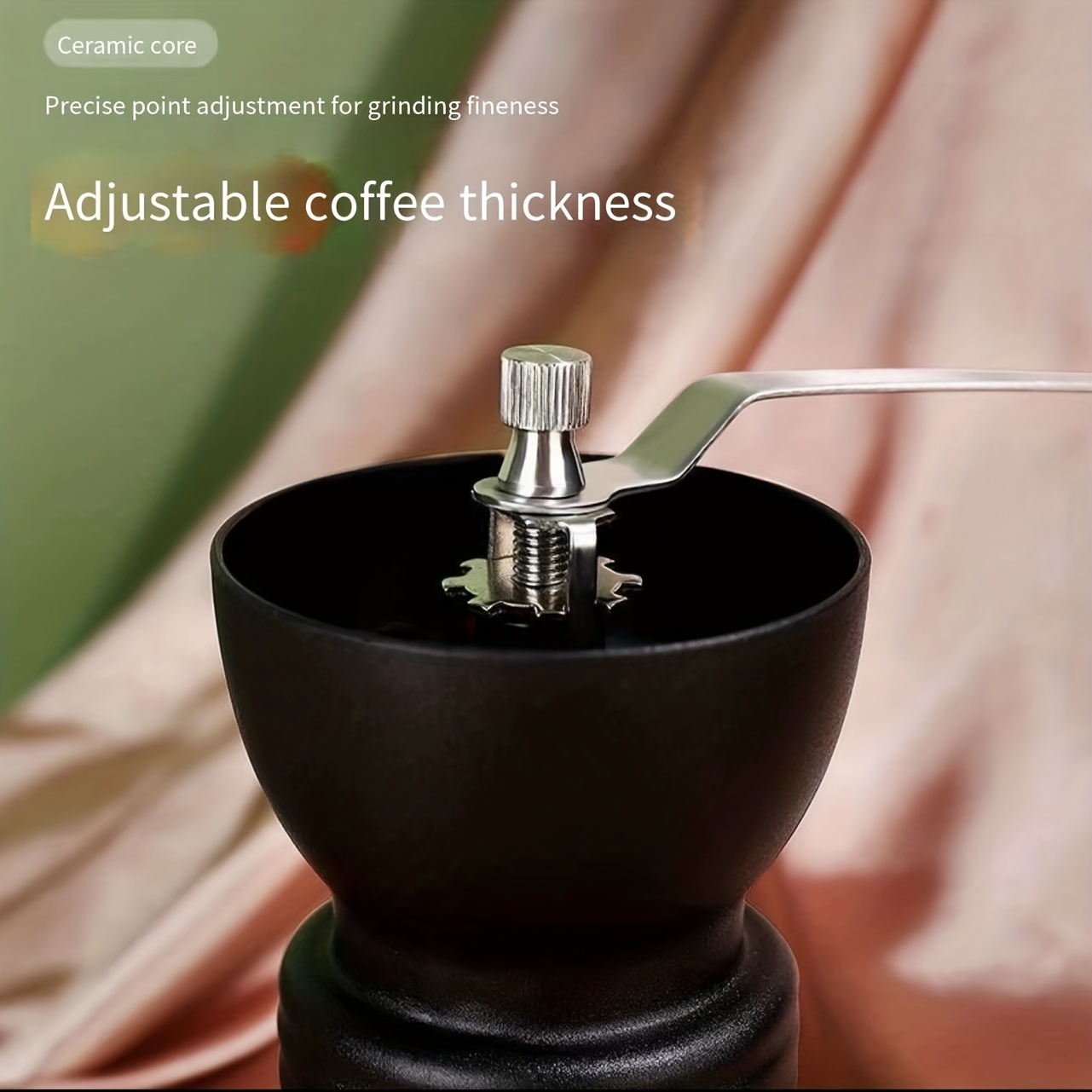 Large Capacity Glass Hand Grinder Coffee Grinder Set Manual
