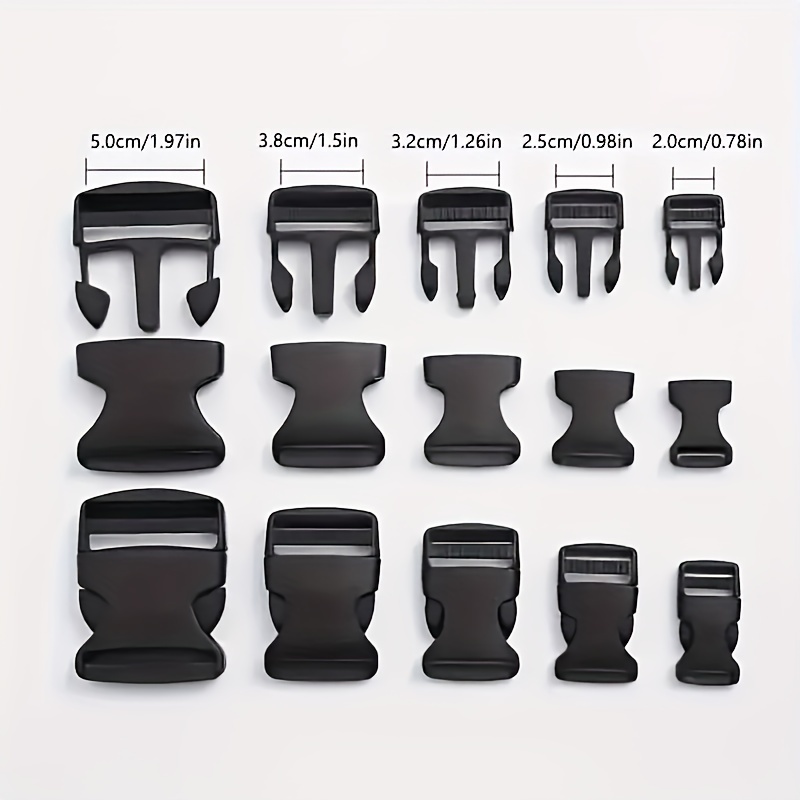 Buckle for Straps 1 Inch Plastic Buckles Clips Quick Release Buckle  Adjustable 6 Pcs Fit 1 Nylon Webbing Straps + Cam Safety Buckles 6 Pcs +