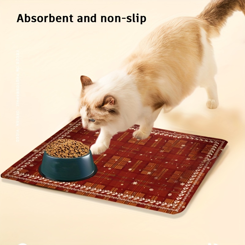 Pet Feeding Mat Dog and Cat Bowl Mat Absorbent Non-Slip Diatomite