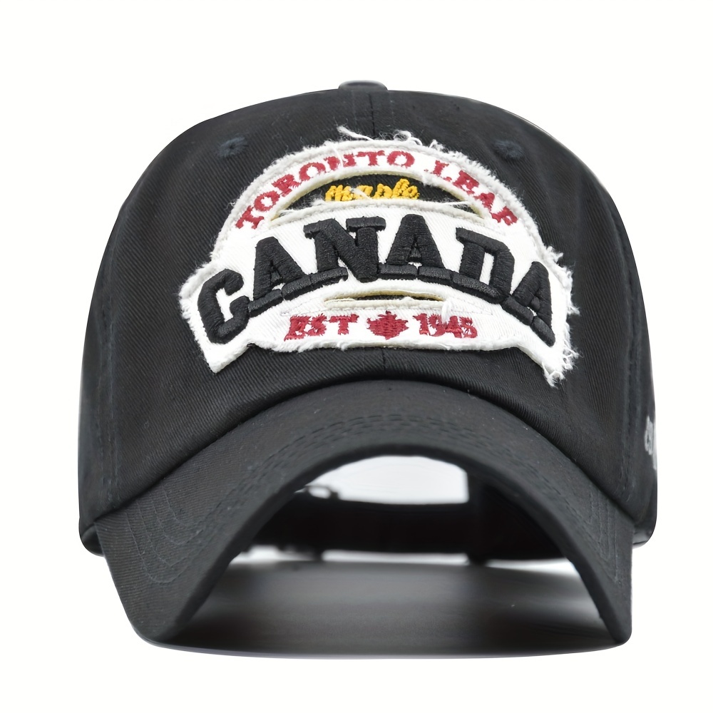 Canada Embroidered Cotton Baseball Cap Sunscreen Trucker Hat Hip Hop Cap