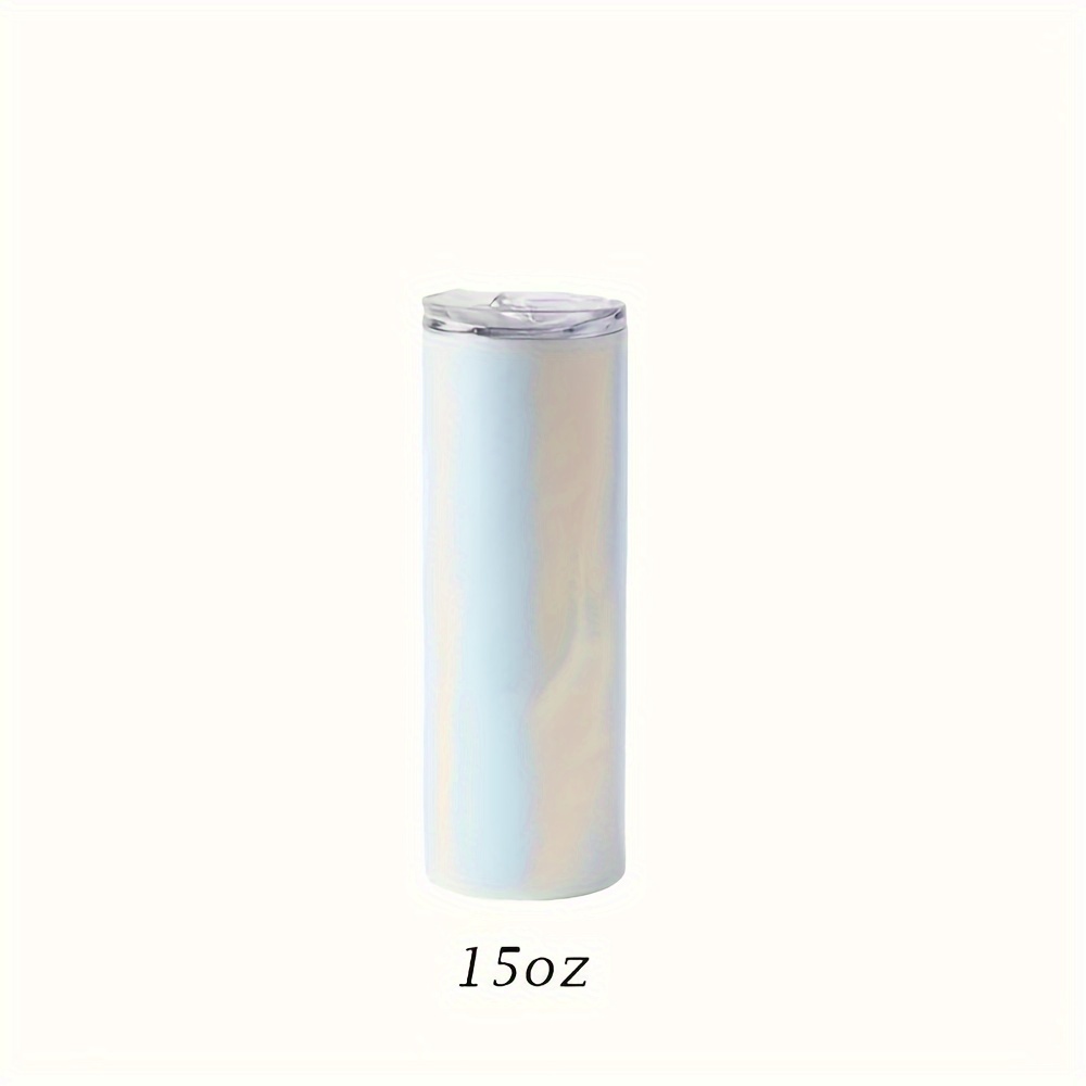 20oz 15oz DIY White Blanks Sublimation Straight Skinny Tumbler With Straw  Stainless Steel Cup Double Vacuum Insulated Party Gift