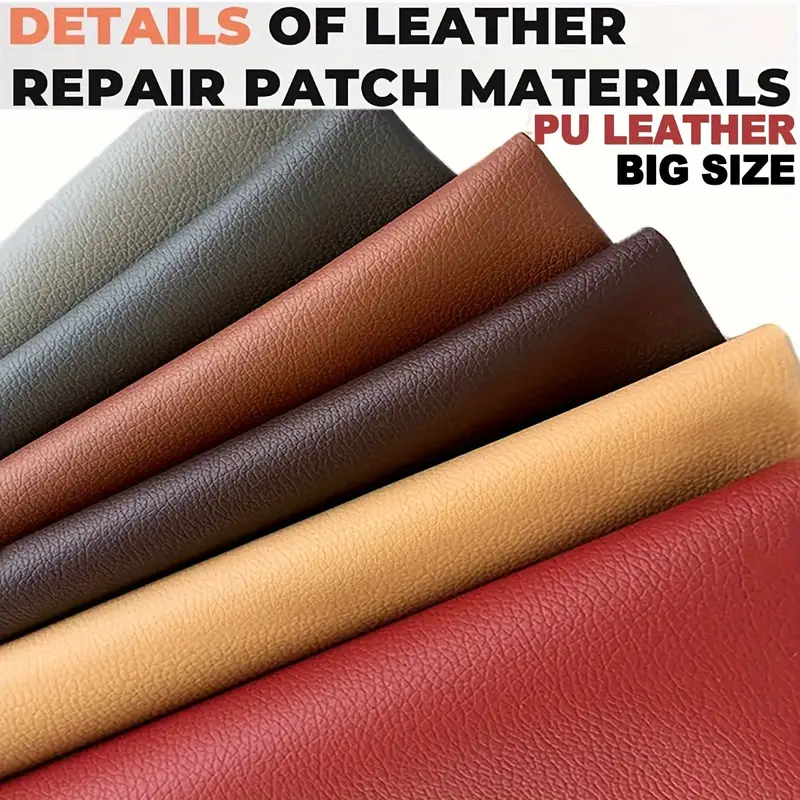 Pu Synthetic Leather Salf adhesive Tape Cuttable Pad Kit - Temu