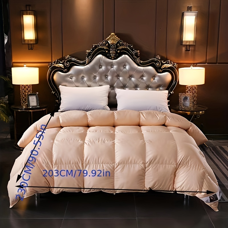 Comforter 90 Duck Velvet Quilt Warm Comforter Core Solid Temu Canada