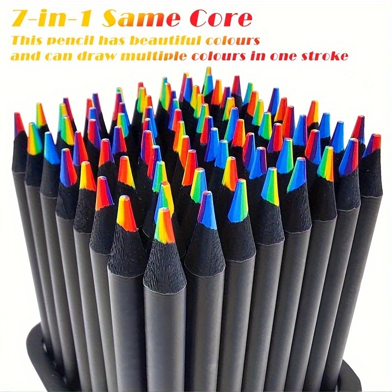 H&B 24pcs color pencil natural wood oily colored pencil kit for