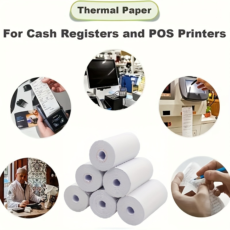 Print Paper Thermal Paper Width White Continuous Paper For - Temu