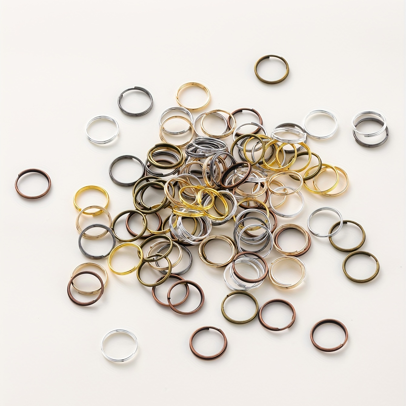 Lot Iron Jump Rings Split Connectors Rings For Diy Jewelry - Temu