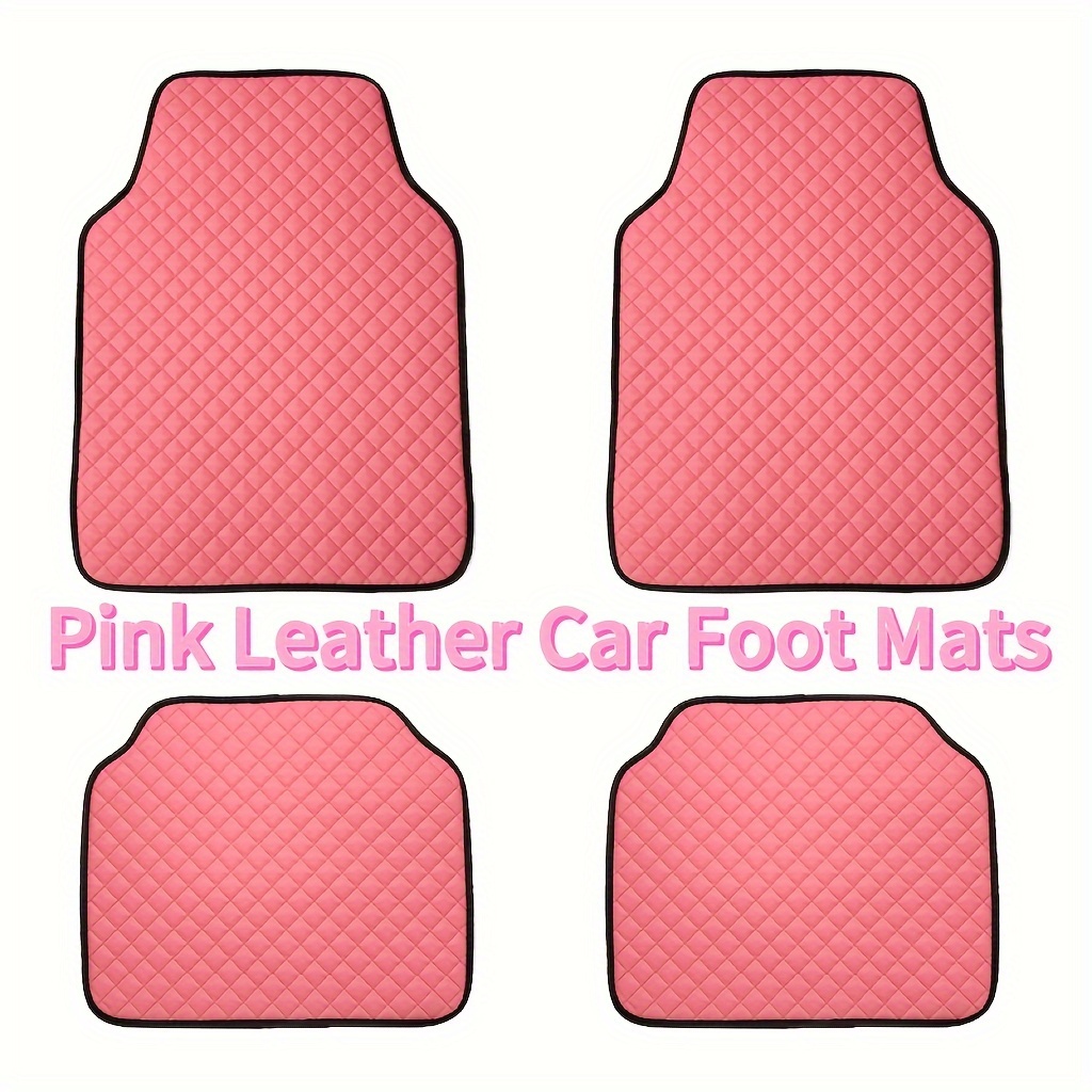 Car Floor Mats Waterproof Pu Leather Universal Car Floor - Temu