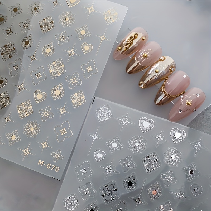 Bohemian Style Nail Art Stickers Royal Wealth Pattern Nail Decals
