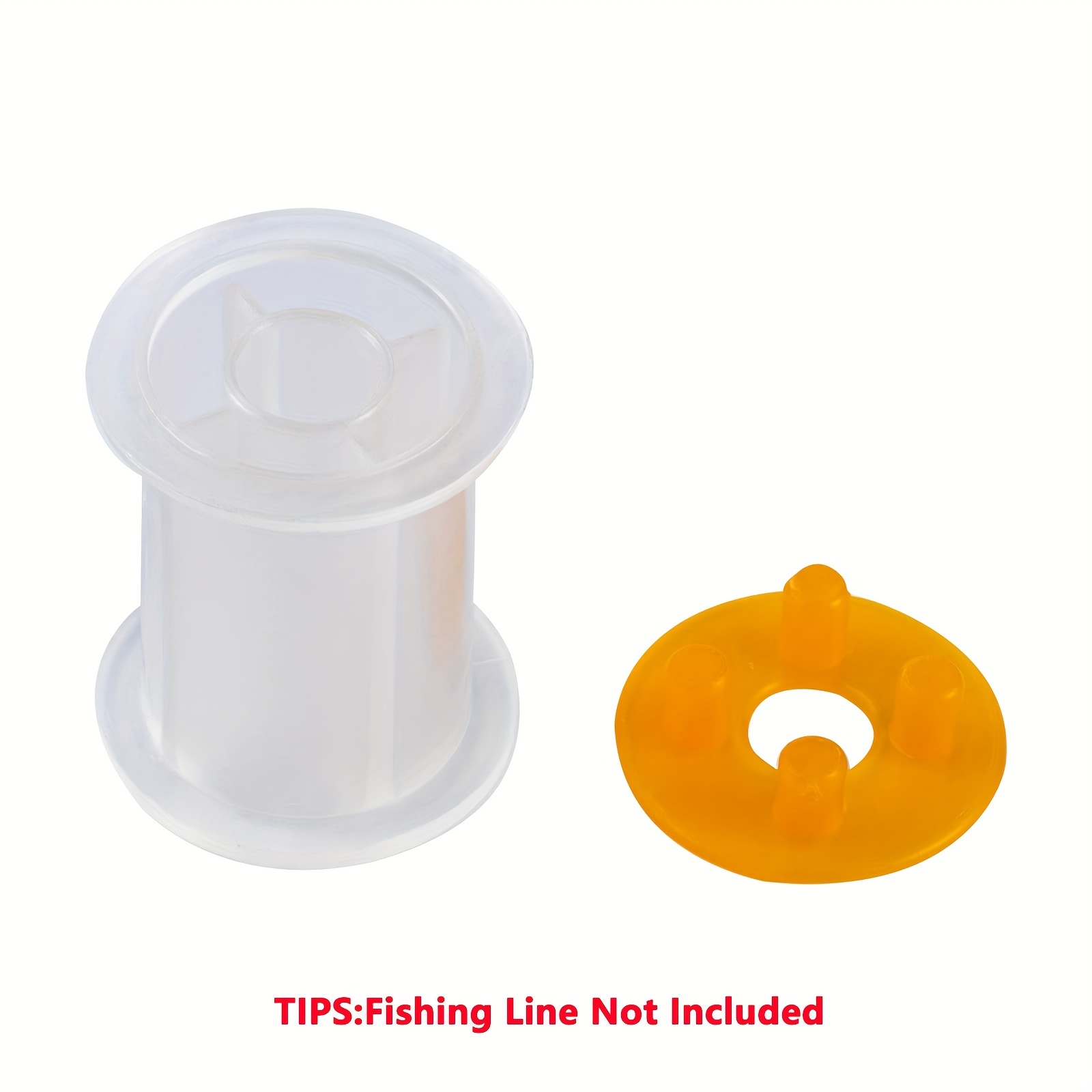 Fishing Line Spools: Transparent Plastic Bobbins Fly - Temu Canada