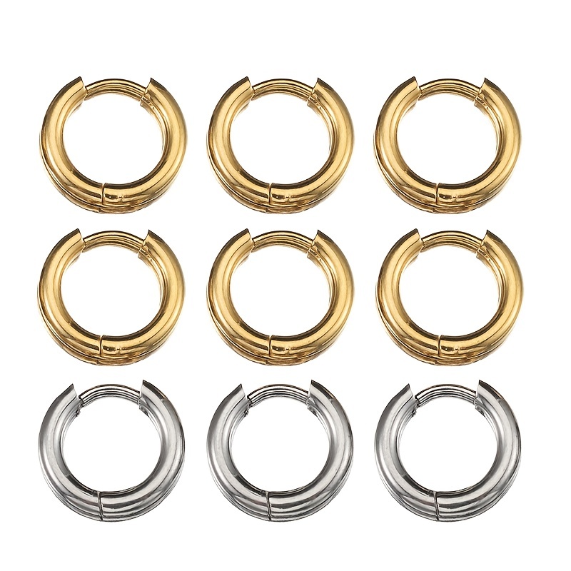 Stainless Steel Ear Buckle Round Wire Ear Ring Clasps - Temu