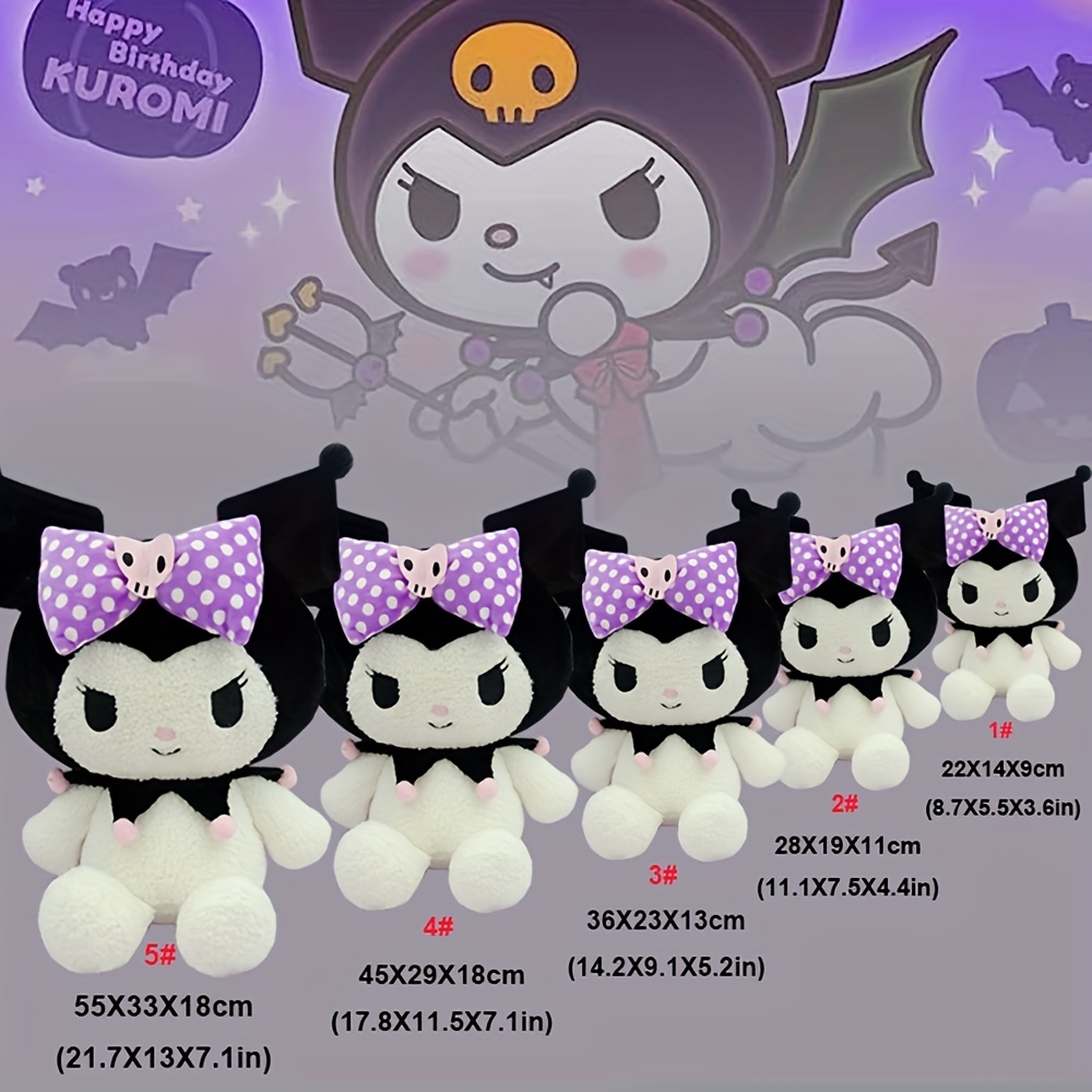 2023 Kawaii Kuromi Plush Toys Soft Little Devil Stuffed Doll Fans Kids  Girls Gifts