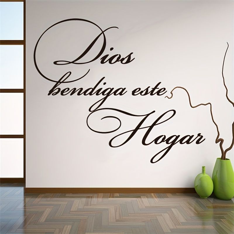Wall Stickers Spanish Quote Christian Wall Sticker Dios - Temu