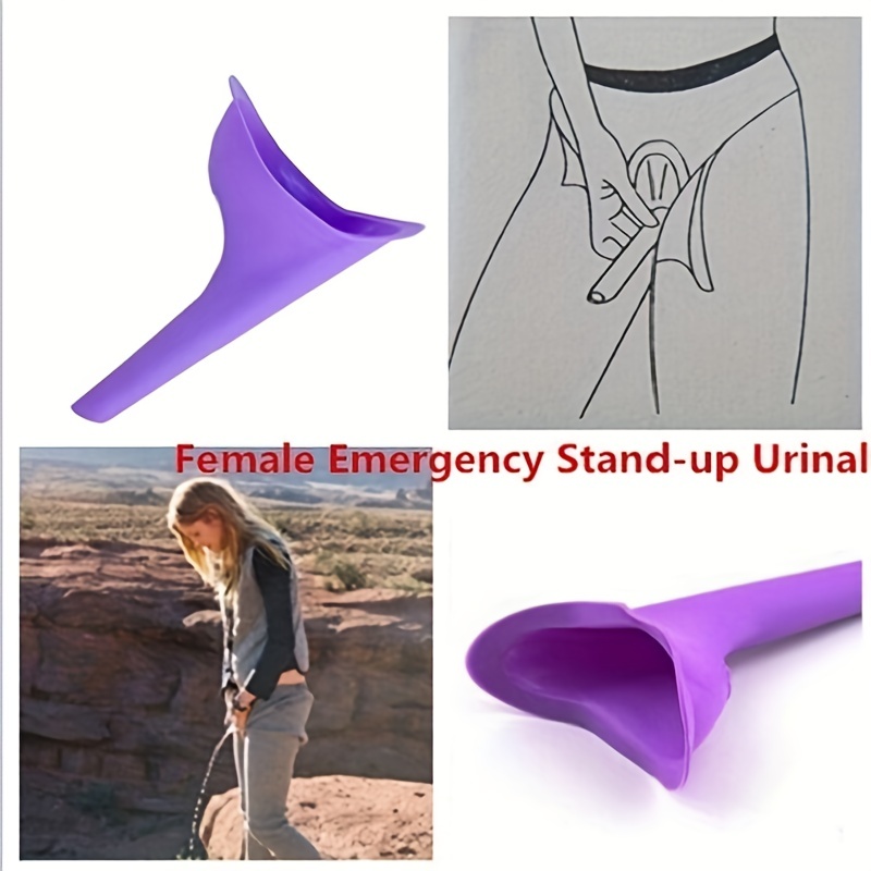 Dispositif de miction féminine, Urinoir féminin portable L’entonnoir de  pipi pour femmes permet aux femmes de se lever pour faire pipi, urinoir