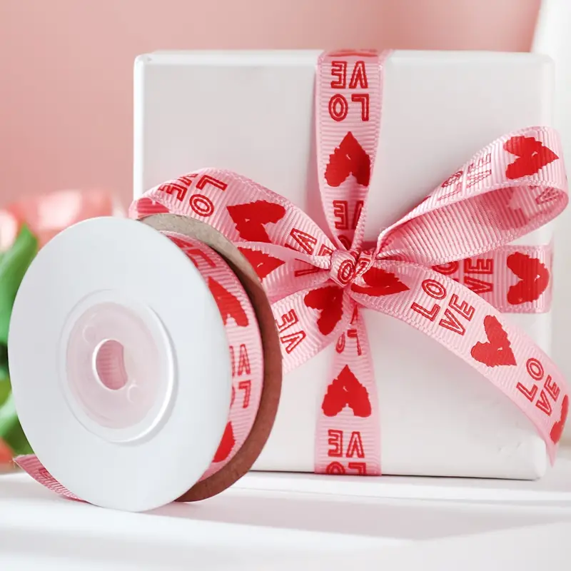 Valentines Day Gift Wrapping Diy Flowers Ribbon