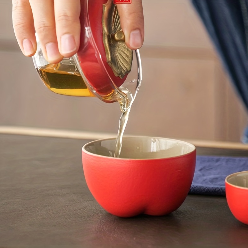 Portable Travel Tea Set With One Pot Three Cups And Tea - Temu