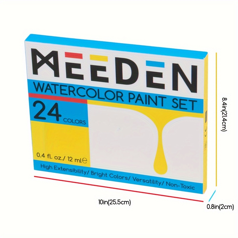  MEEDEN Watercolor Paints, Non-Toxic 24 x 12ml/0.4oz  Lightfastness Water Color Paint Set for Adult Artists : Arts, Crafts &  Sewing