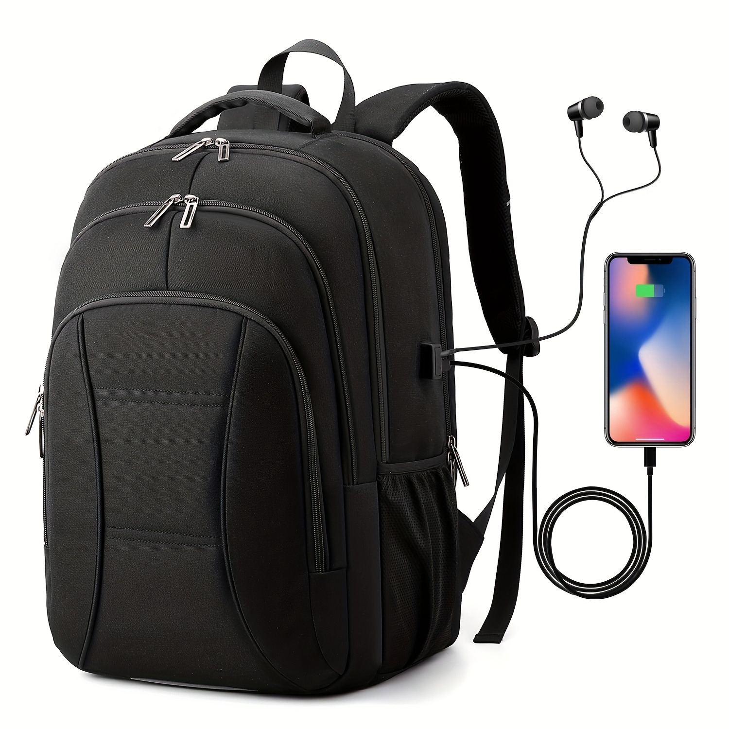 Mochila para mujeres y hombres, mochila grande para estudiantes, mochila  escolar de 15.6 pulgadas, bolsa para laptop, bolsa de viaje casual, mochila