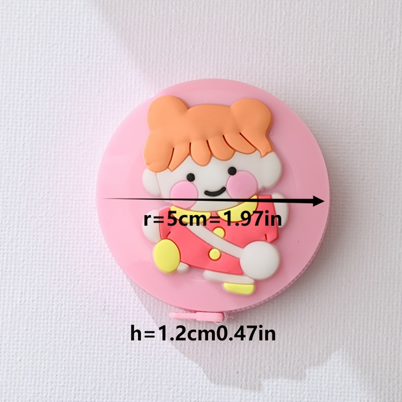 Cute Cartoon Mini Tape Measure Small Soft Ruler Carry - Temu