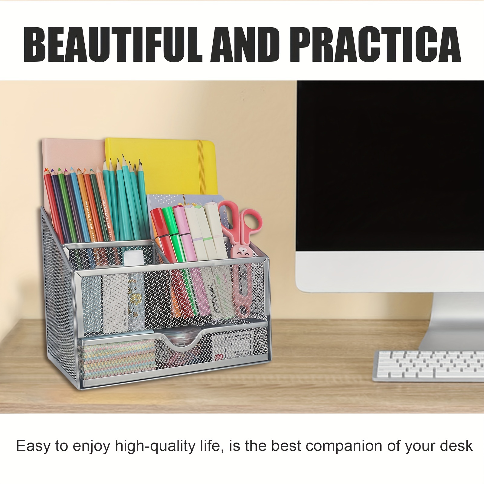 Office Desk Organizer Office Accessories Multi functional - Temu