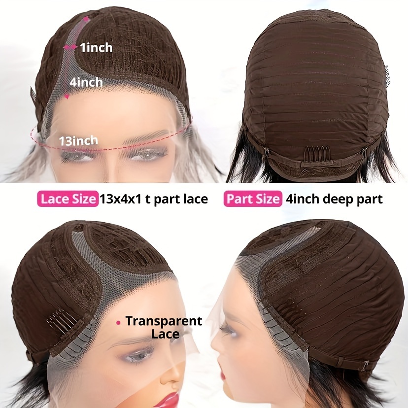 4 inch part lace front wigs sale