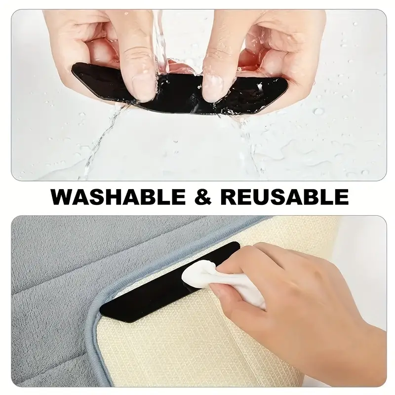 Washable Rug Gripper Pads - Double Sided Non-slip Tape For Area