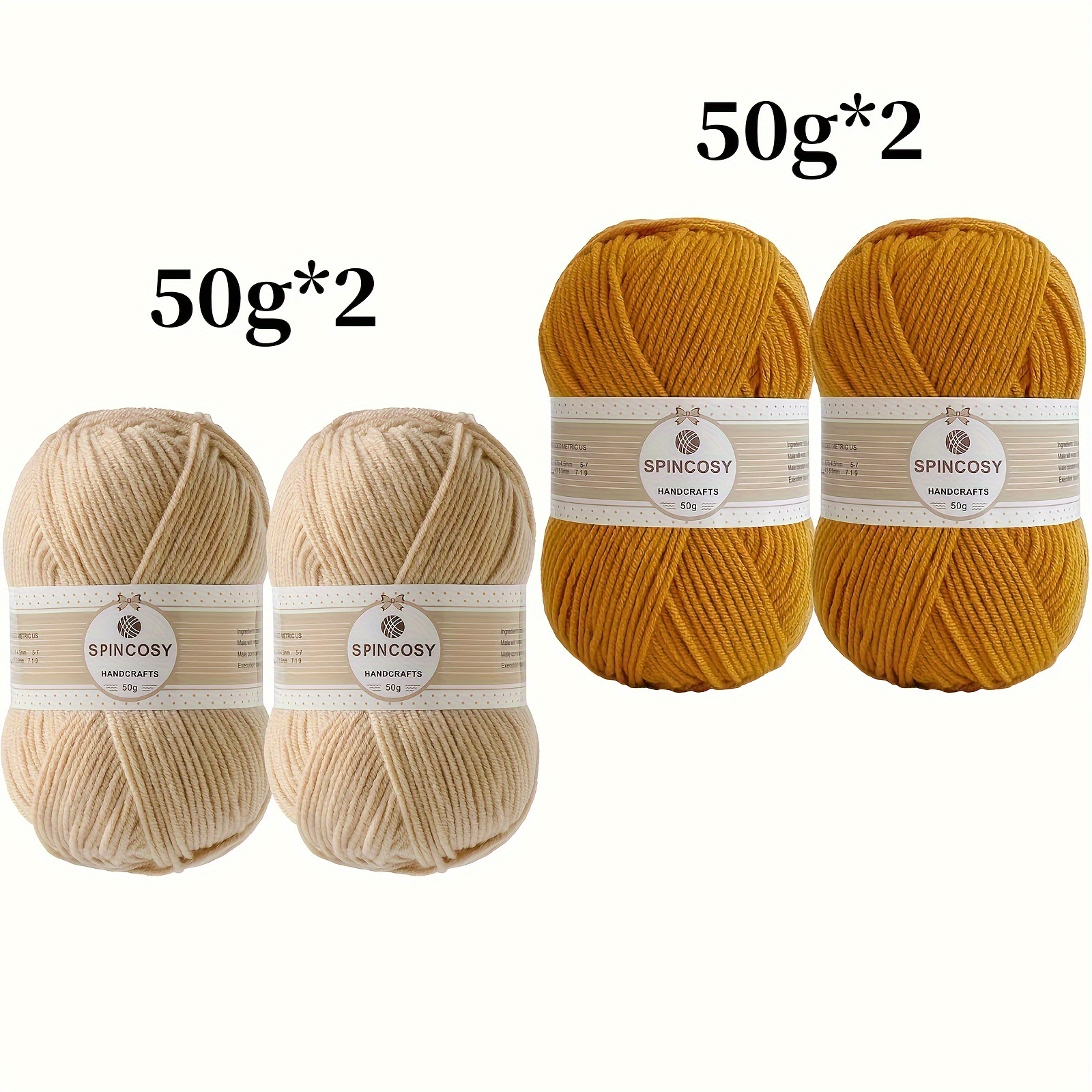 3pcs Yarn For Crocheting And Knitting Crochet Knitting Yarn 4