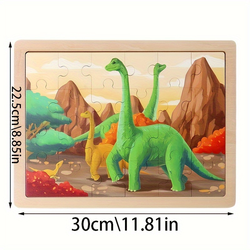 Puzzle In Legno Dinosauri Puzzle Tavole Rompicapo Educative - Temu Italy