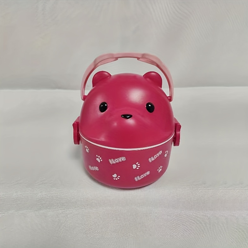 Lunch Box Bear Shaped Leakproof Lunch Containers With Handle - Temu