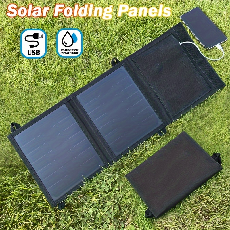 Panel solar portátil 80W cargador solar plegable Cargador De Batería  Exterior US