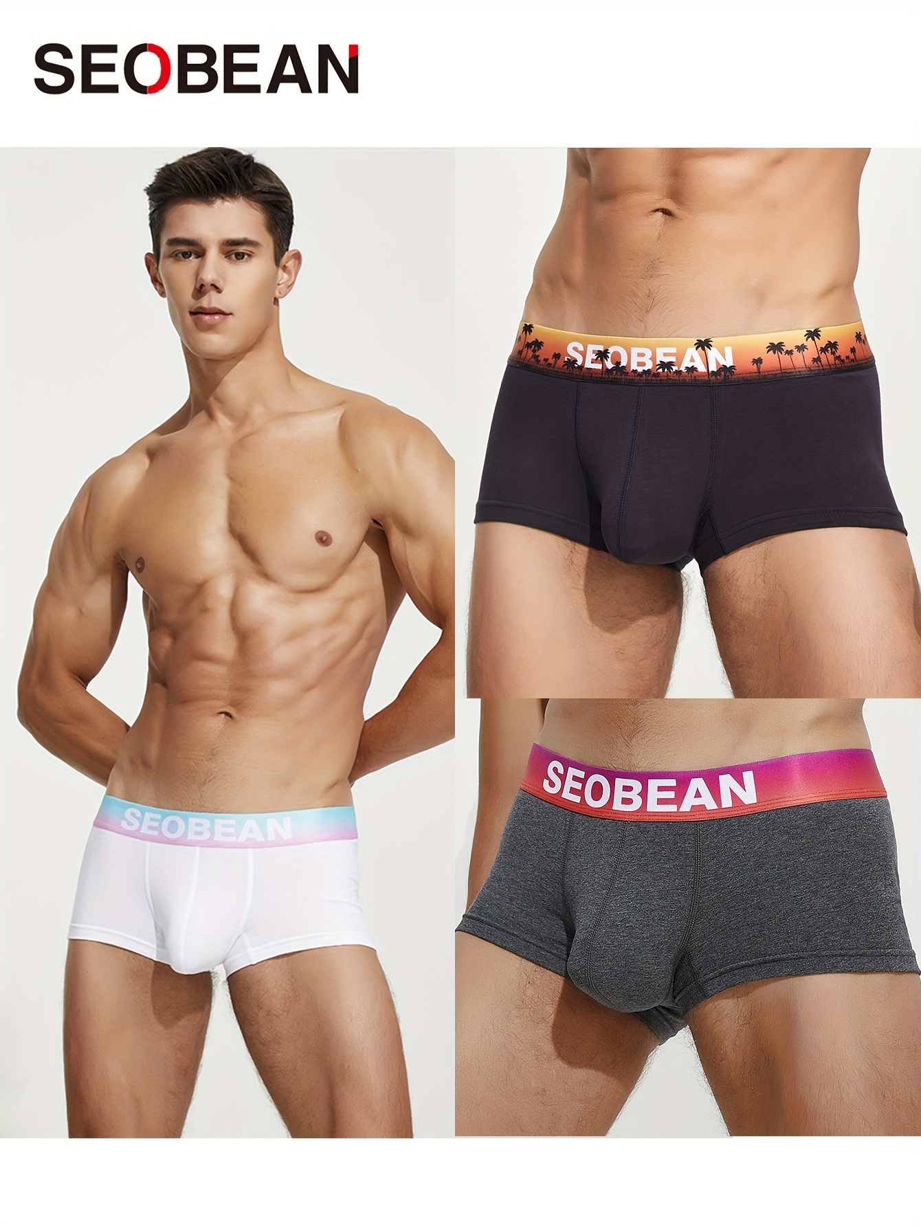 Men's Sexy Underwear Open Front U Convex Underpants - Temu Canada