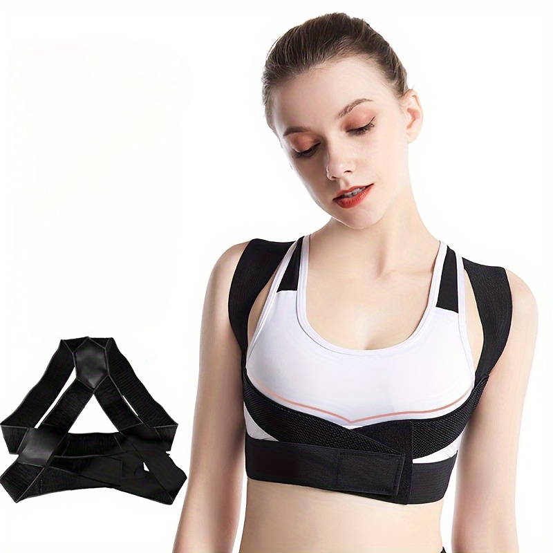 Order A Size Open Shoulder Back Brace Posture Corrector - Temu