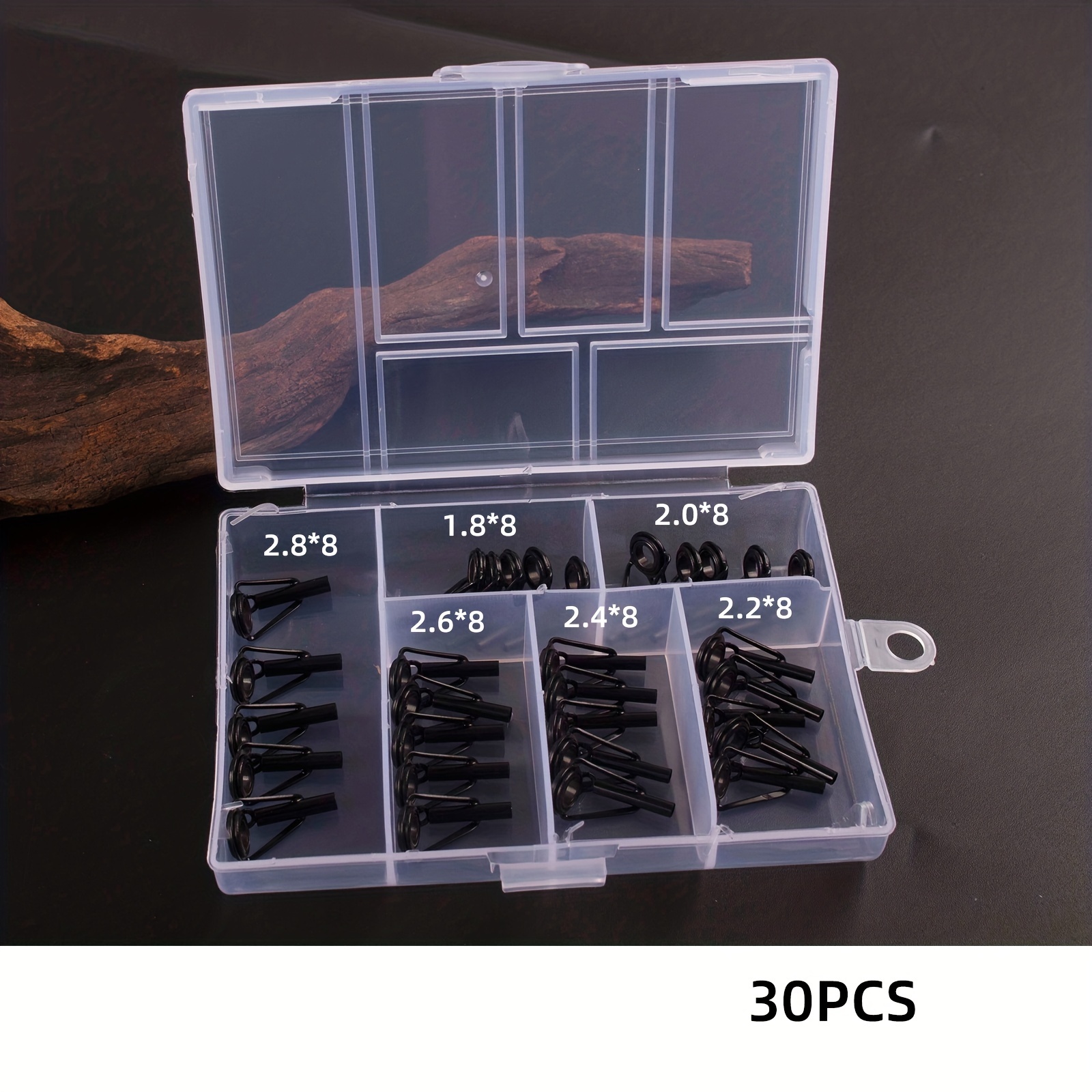 Fishing Rod Guides Fishing Rod tips repair Kit Fishing Pole Rod replacement  Kit Ceramic Guides and