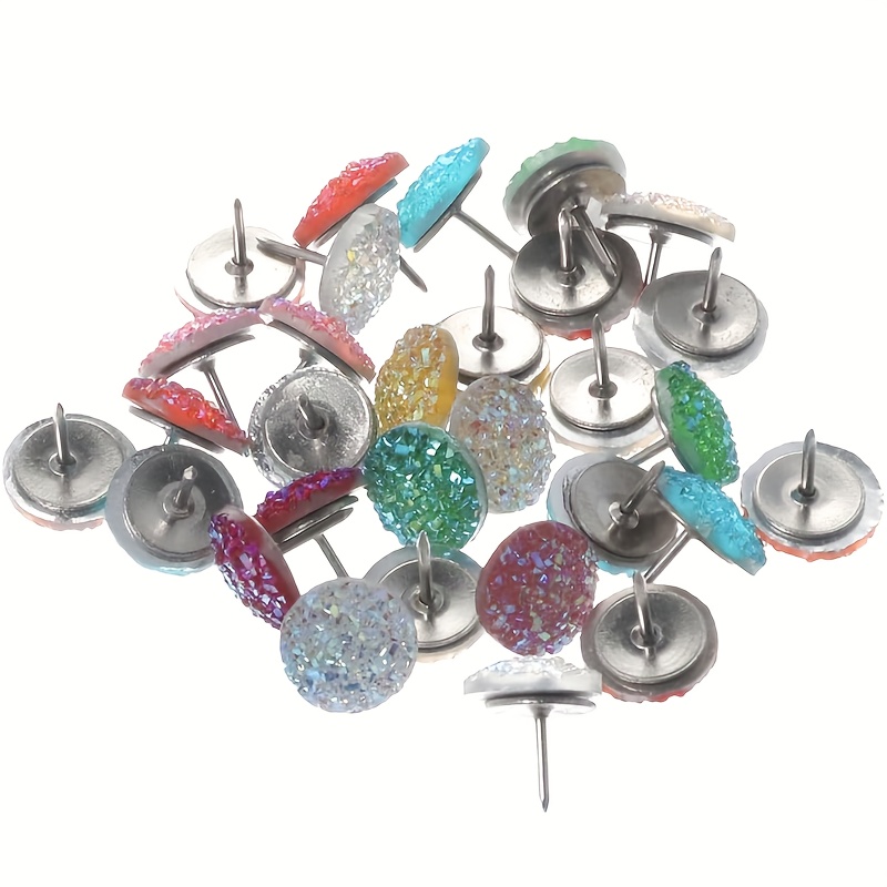 Shiny Zircon Push Pins Glitter Faux Diamond Decorative Pins - Temu