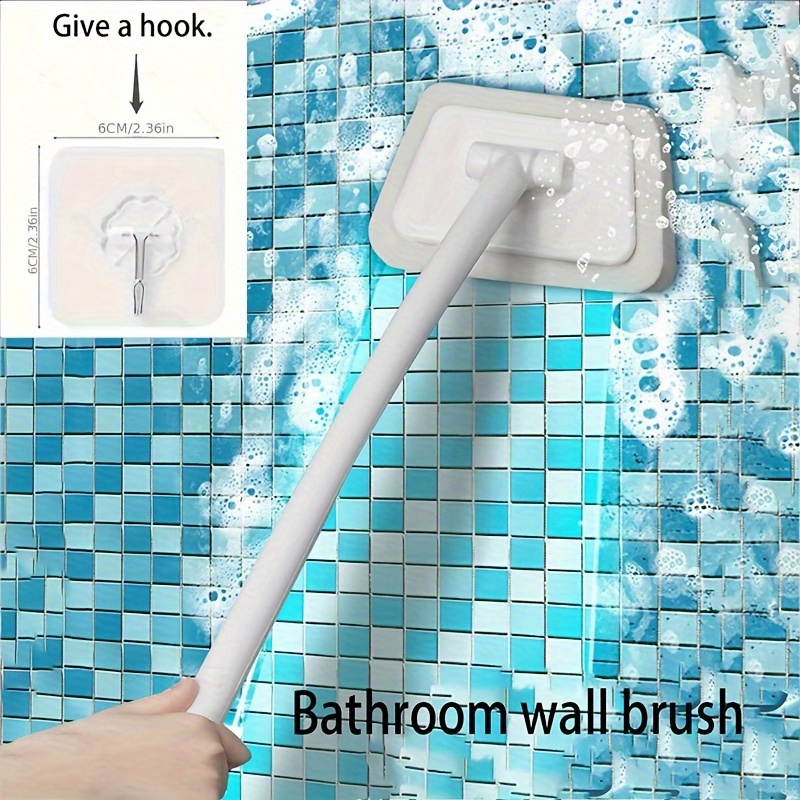 Mouliraty Tub Tile Cleaner Brush with Long Handle ,Shower Brush Cleaner Toolfor Bathroom Bathtub Toilet Floor Kitchen Baseboard Cleaner Promotion on