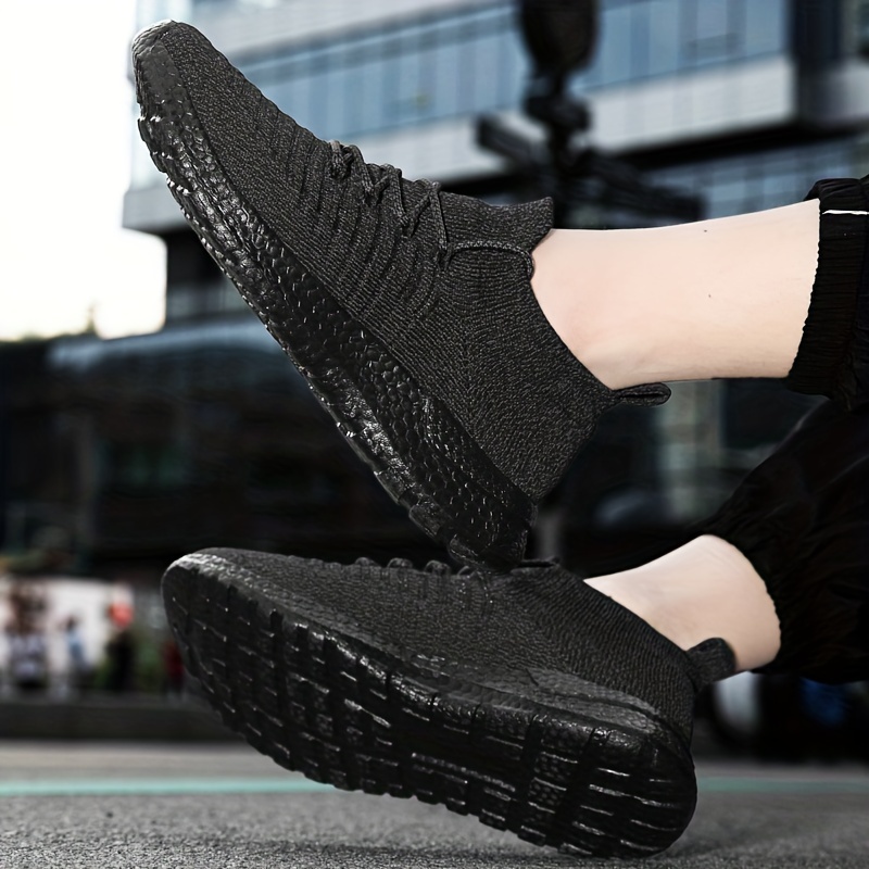 Men's casual on sale breathable flyknit sneakers