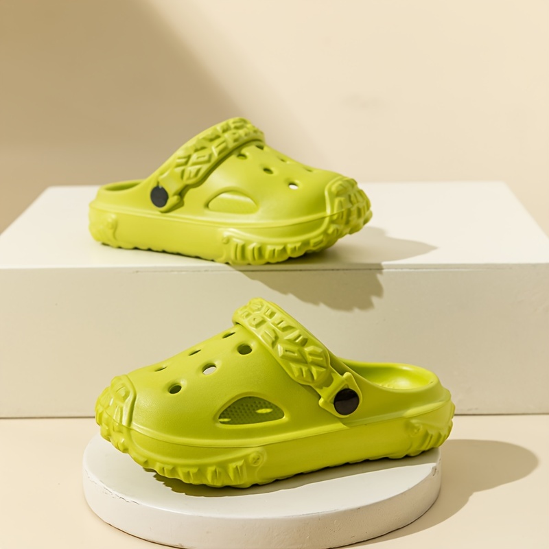 Girls Solid Breathable Clogs Lightweight Anti Slip Indoor Outdoor Shoes
