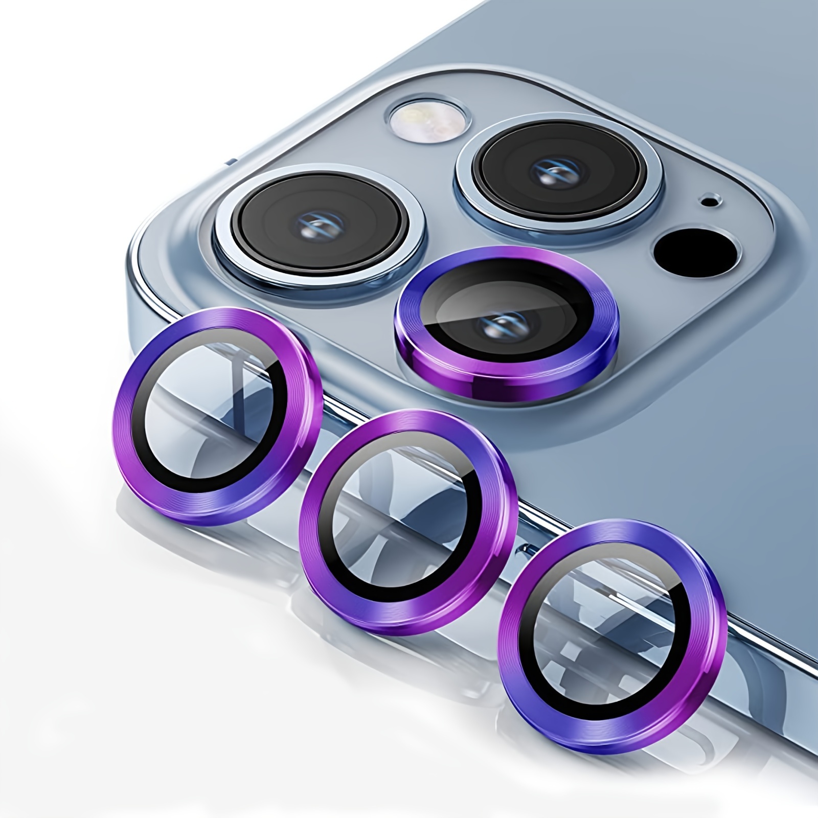 Gradient Camera Lens Protector Glass Iphone 15 Pro Max - Temu