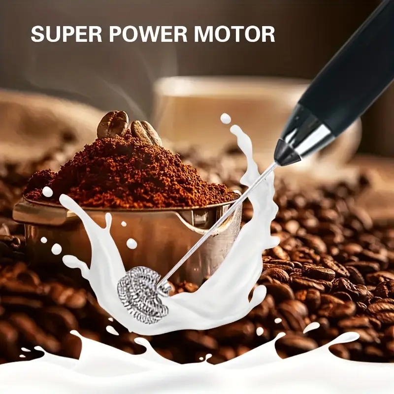 Mini Milk Frother Handheld Electric Foam Maker USB Rechargeable