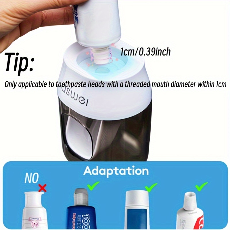 Dispensador automático de pasta de dientes para baño, exprimidor automático  de pasta de dientes para niños y adultos, dispensador de pasta de dientes