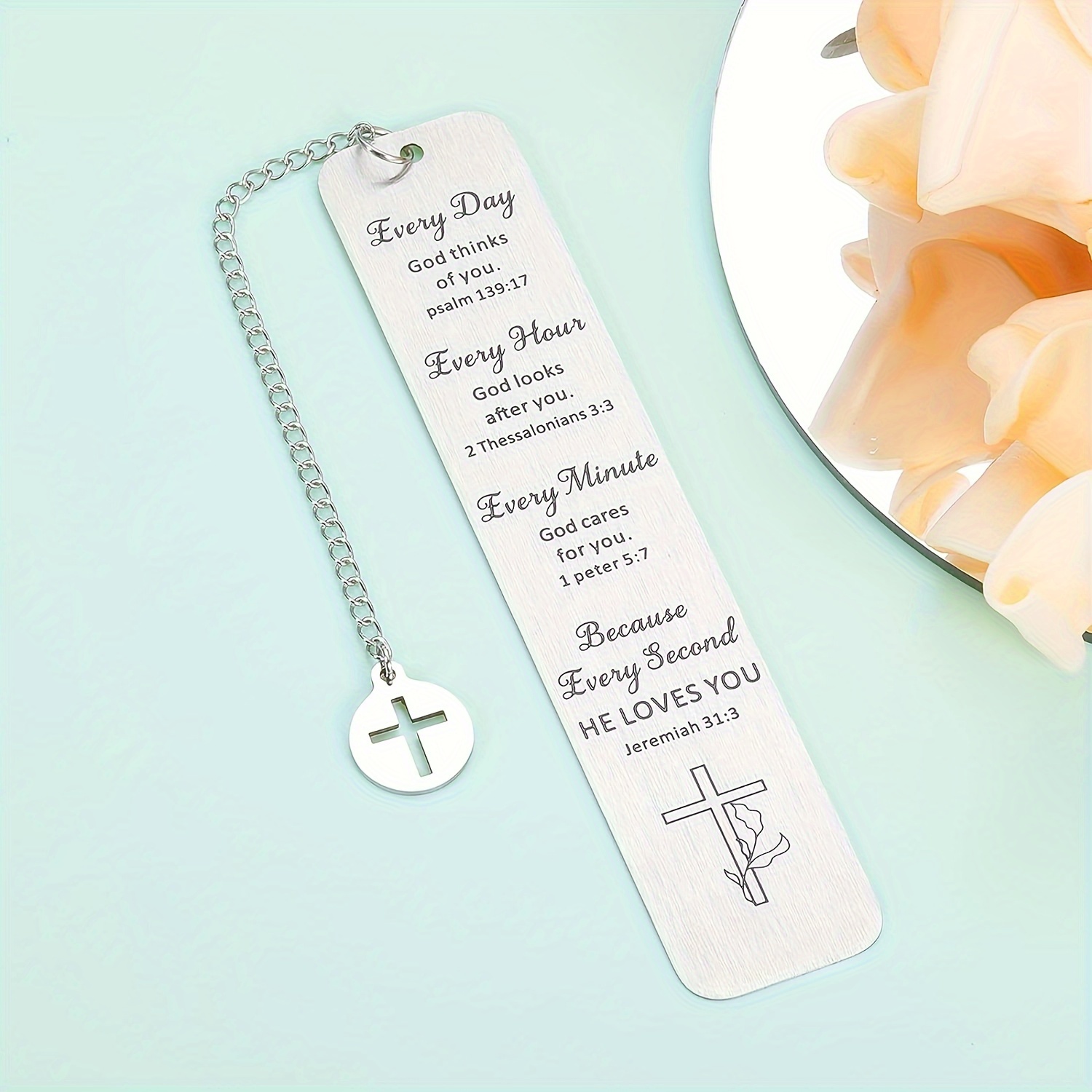 Stainless Steel Bookmark Christian Religious Gifts - Temu