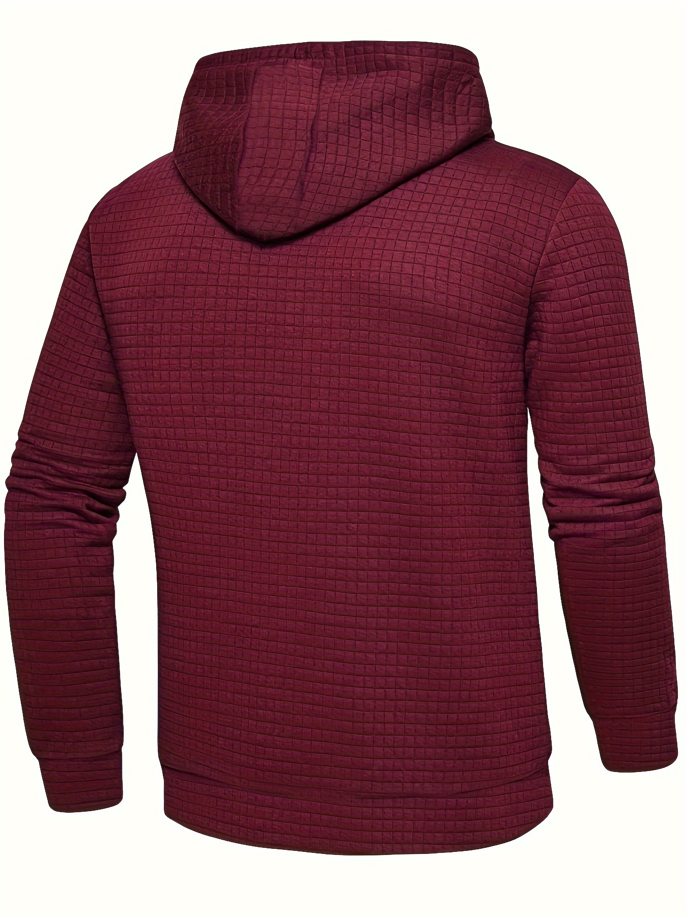 39 HD {The Lucky One} VOCAL Burgundy Waffle Knit Hoodie PLUS SIZE XL 2X 3X