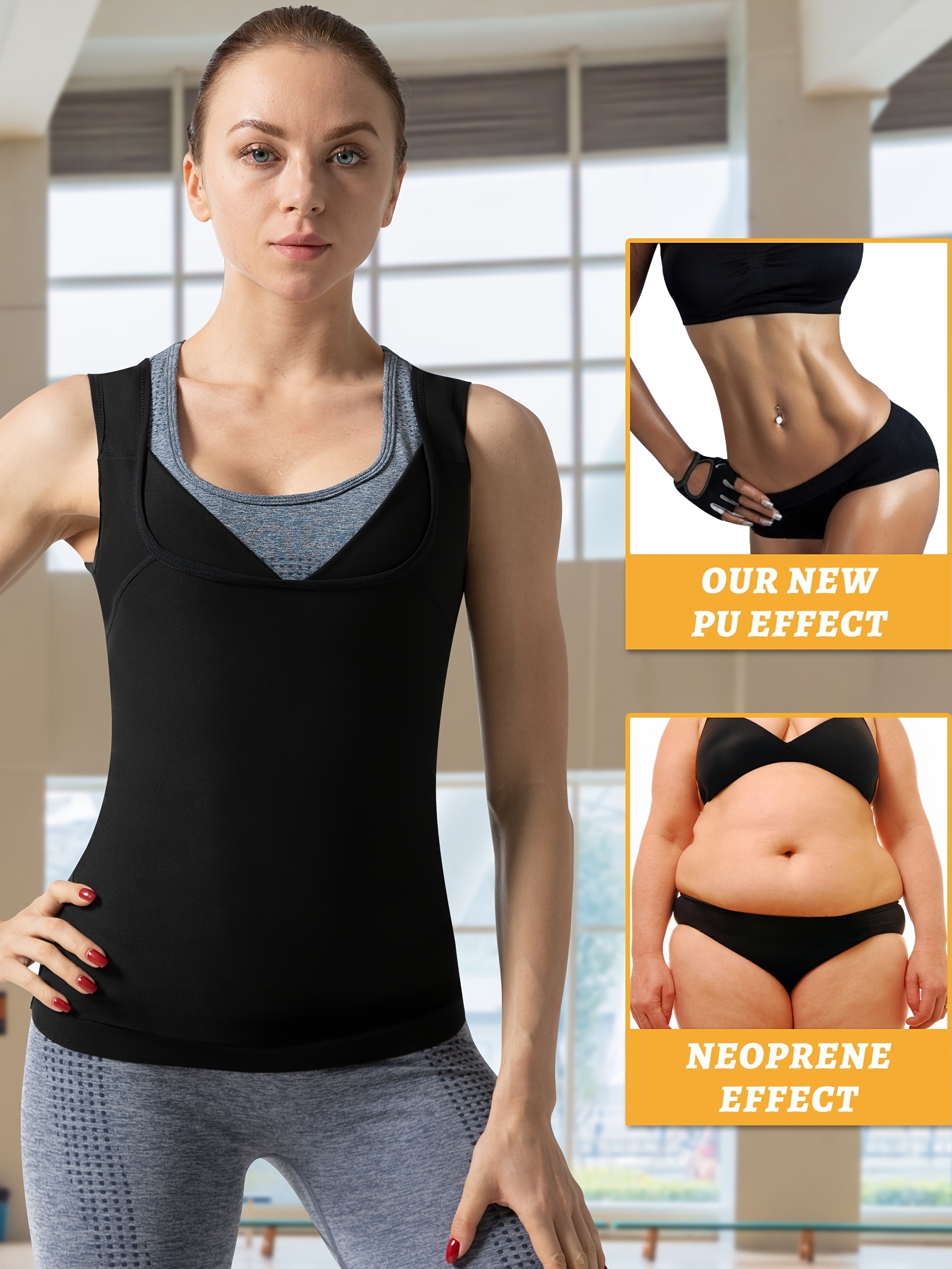Sauna Vest Sweat Waist Trainer Women Lower Belly Fat Heat - Temu