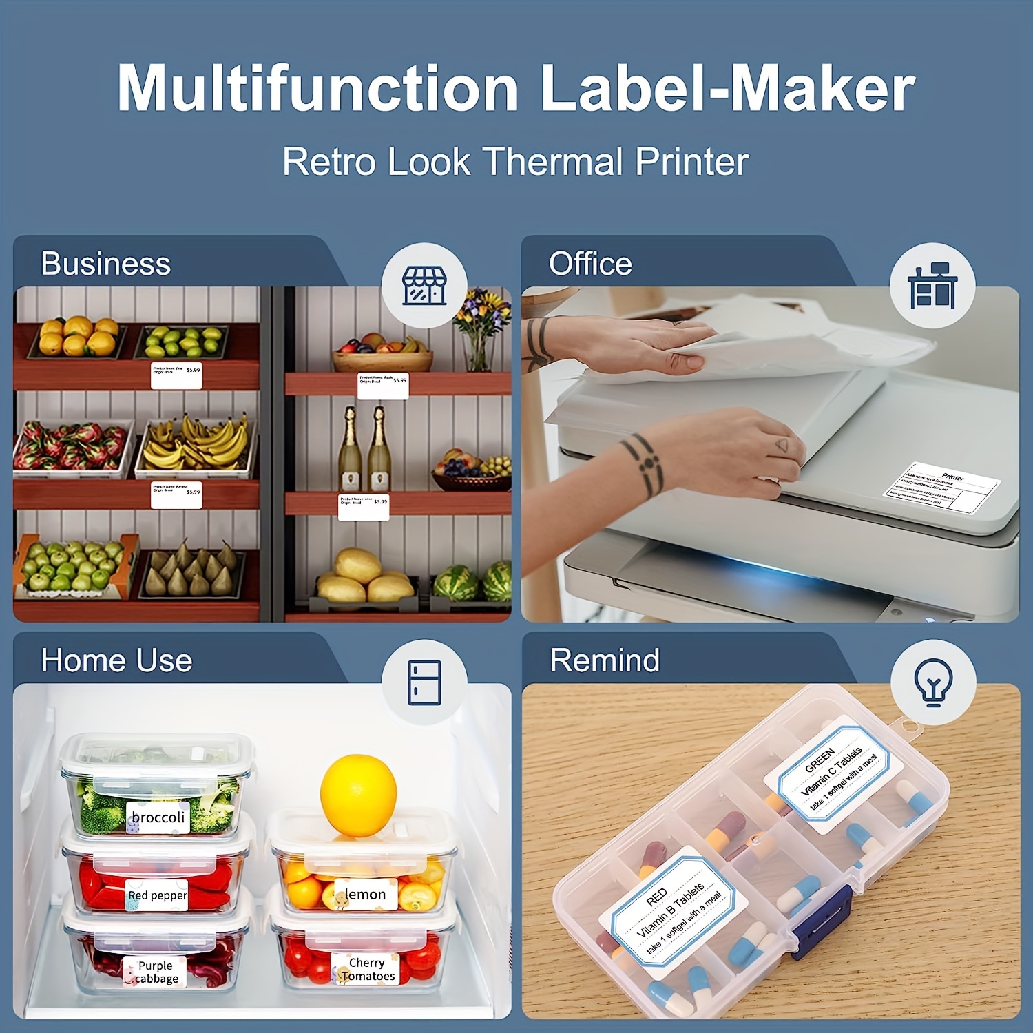REVIEW: NIIMBOT B21 Inkless Mini Thermal Printer & Label Maker - Retro  Design! 