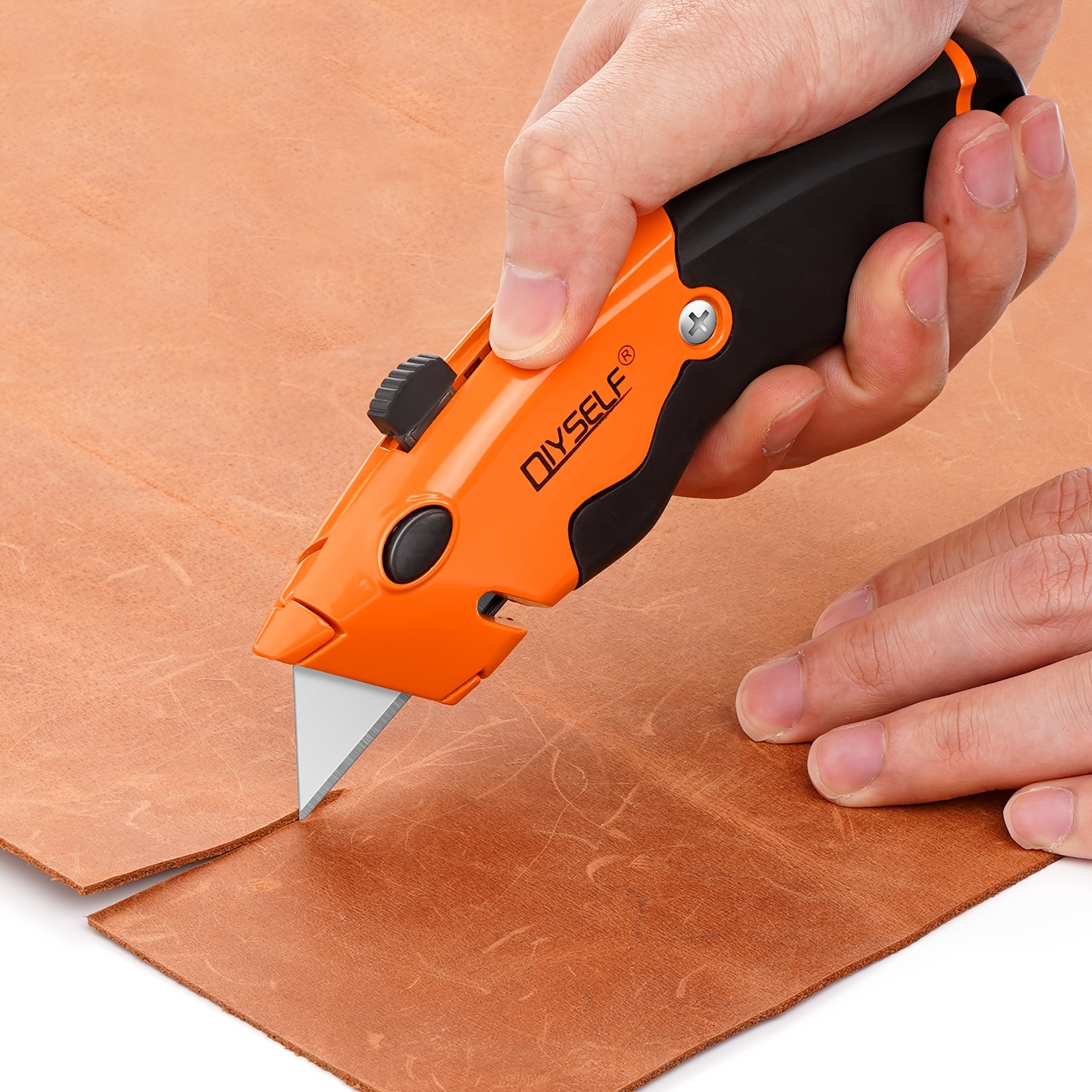 Utility Knife Retractable Cutter For Cartons Cardboard And - Temu