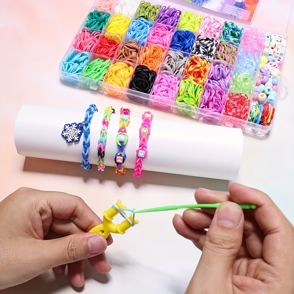 Loom Bands Kit Rubber Bands For Bracelet Making Kit Diy Art - Temu