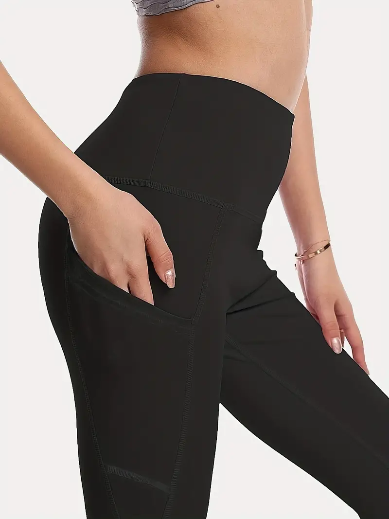 Butt lifting High Waist Yoga Capri Pants Pockets Women's - Temu Canada