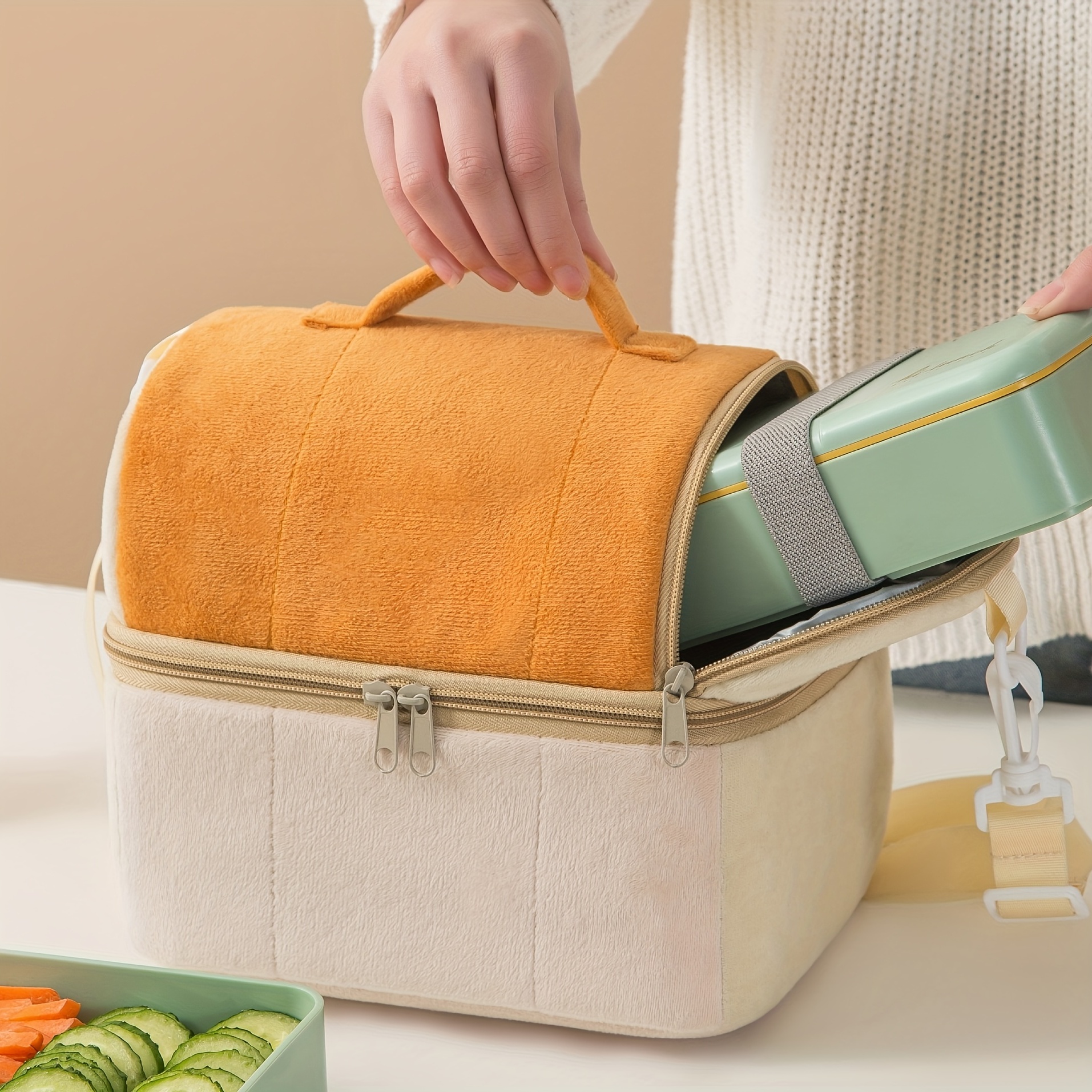 Insulated Lunch Bag For Teenagers Workers: Bento Bag With - Temu