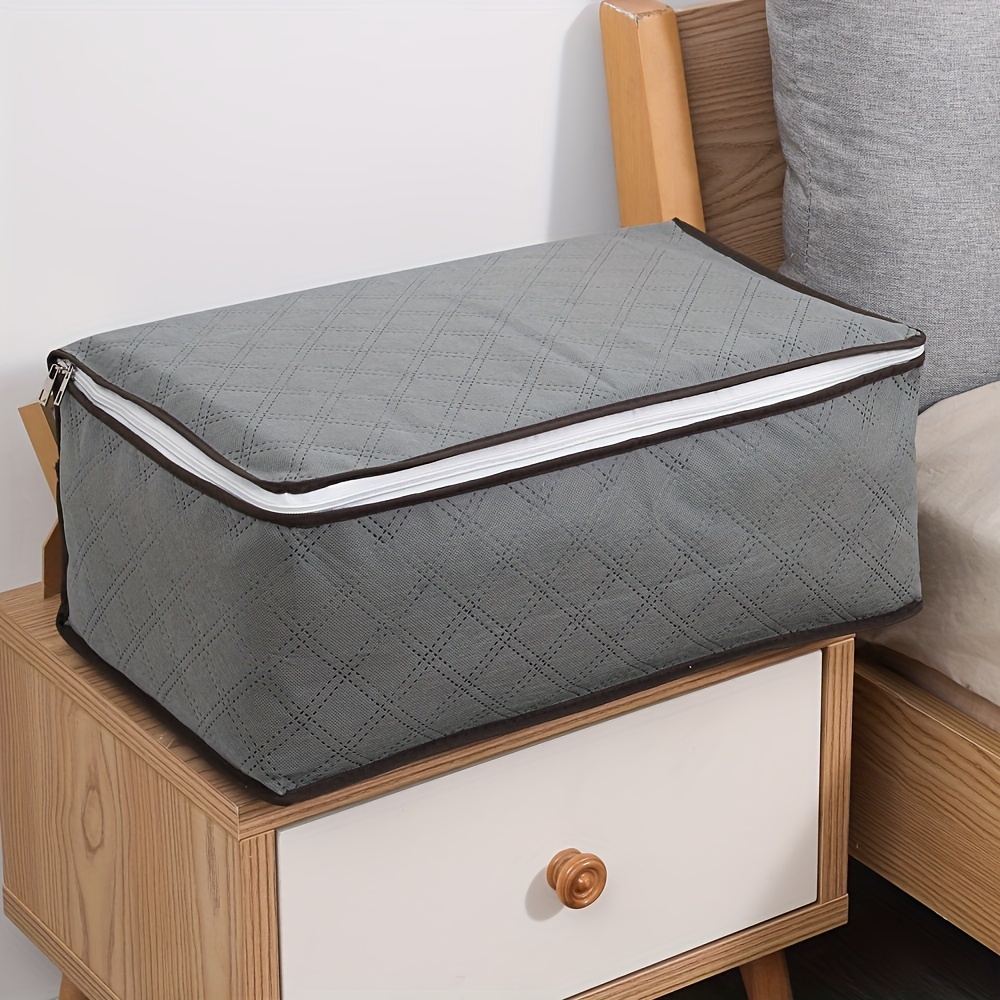 Durable Zipper Packaging Bag Large Capacity Dust Proof Square Storage Bag
